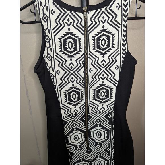 Anthropologie Porridge Size 2 Pencil Sheath Dress Black Aztec Print Str… - Picture 8 of 11